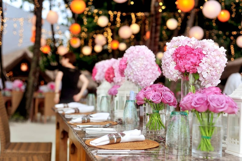 Wedding table decorations